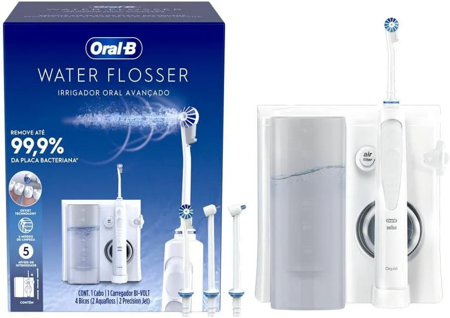 5 niveaux d'intensité, WaterFlosser Oral-B Soie d'eau élimine jusqu'à 99,9 % de plaque dentaire*