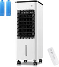 Climatiseur, 6 L, Climatiseur 3-en-1, portable, minuteur, 3 vitesses, oscillation, noir, 3 Vitesses de Ventilation Réglables et Minuterie de 7,5H