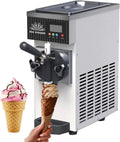 Machine à Glace, machine à glace et sorbet, 5 Kg, écran LCD, professionnel, blanc, pour Snacks White