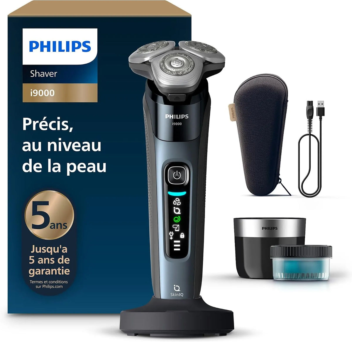 Philips i9000 X9001/30 Rasoir, dalle IPS, Rasoir électrique sec et humide