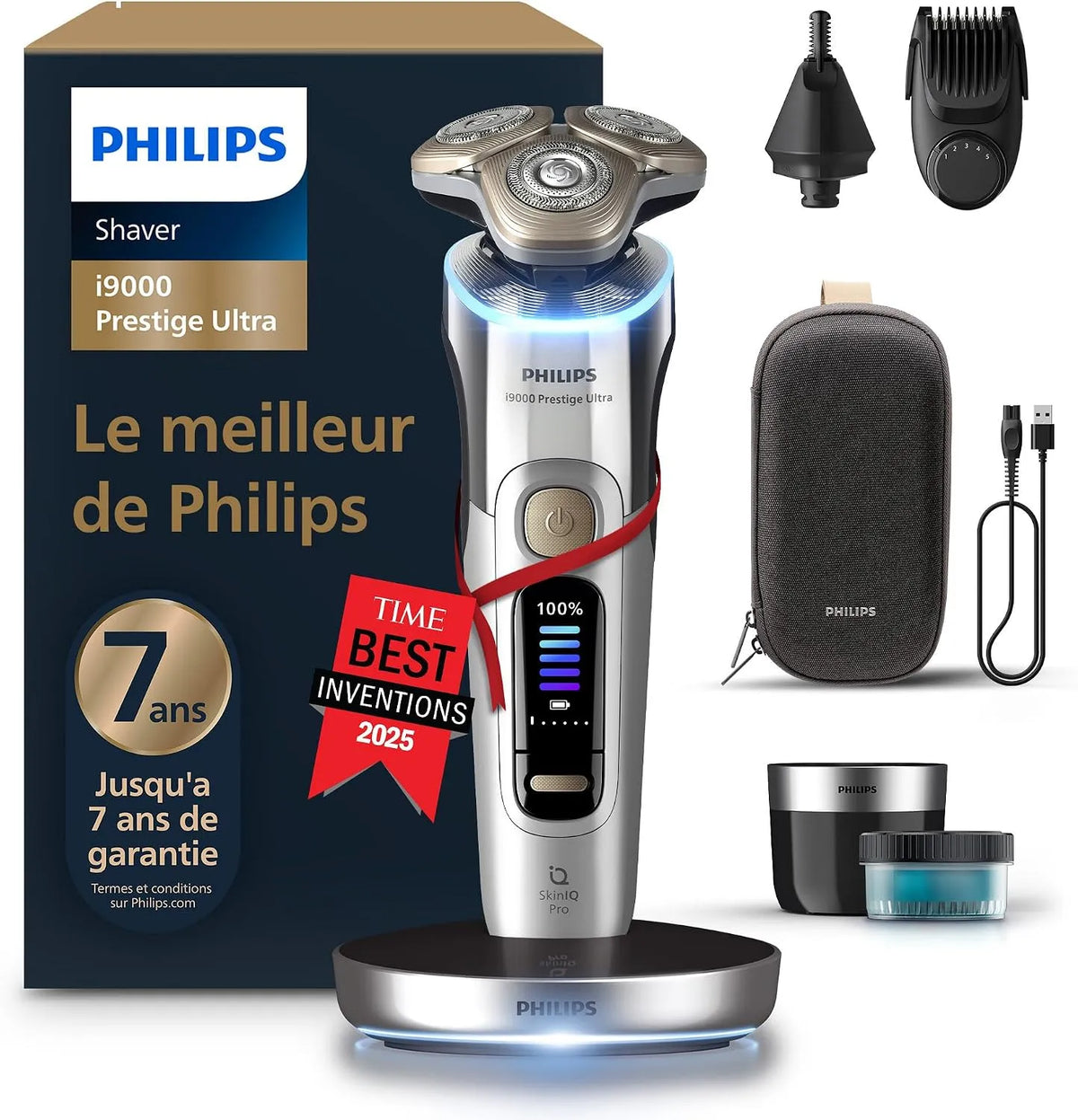 Philips i9000 XP9404/38 Rasoir, IP65, dalle IPS, 5 modes