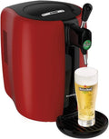 VB310510 Machine à Bière, 5 L, 70 W, rouge, Seb Beertender Tireuse à Bière Machine à Bière Pression Fut 5L Indicateur Température Rouge 70 W