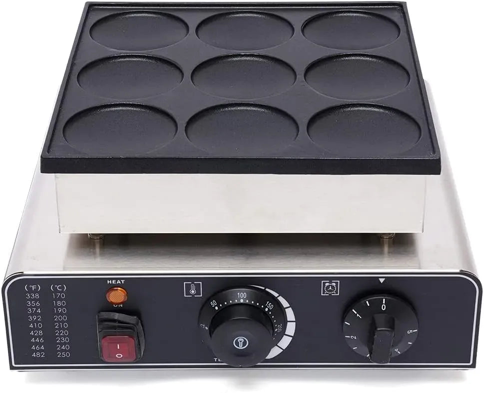 machine à crêpes, machine à café électrique, 850 W, 50 à 300 °C, restaurant, 2 zones de température, acier inoxydable, pour restaurants