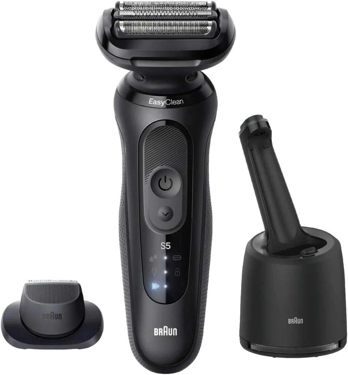 Braun Series 5 52-N7200cc Avec Station, Rasoir, IP65, 2 Modes, noir, pour Raser Doucement Le Visage et La Barbe