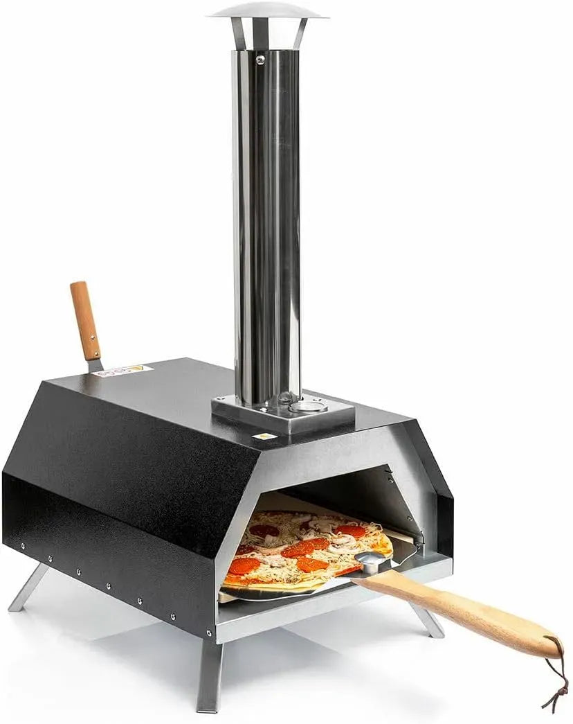 Four électrique à pizza, 30x30cm, Ø 0 cm, cuisson rapide jusqu'à 500ºC et plaque à pizza 30x30cm