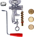 Machine à pâtes, machine à nouilles, appareil pour pâtes fraîches, Presse à pâtes fraîches avec 3 matrice en laiton et virole en aluminium