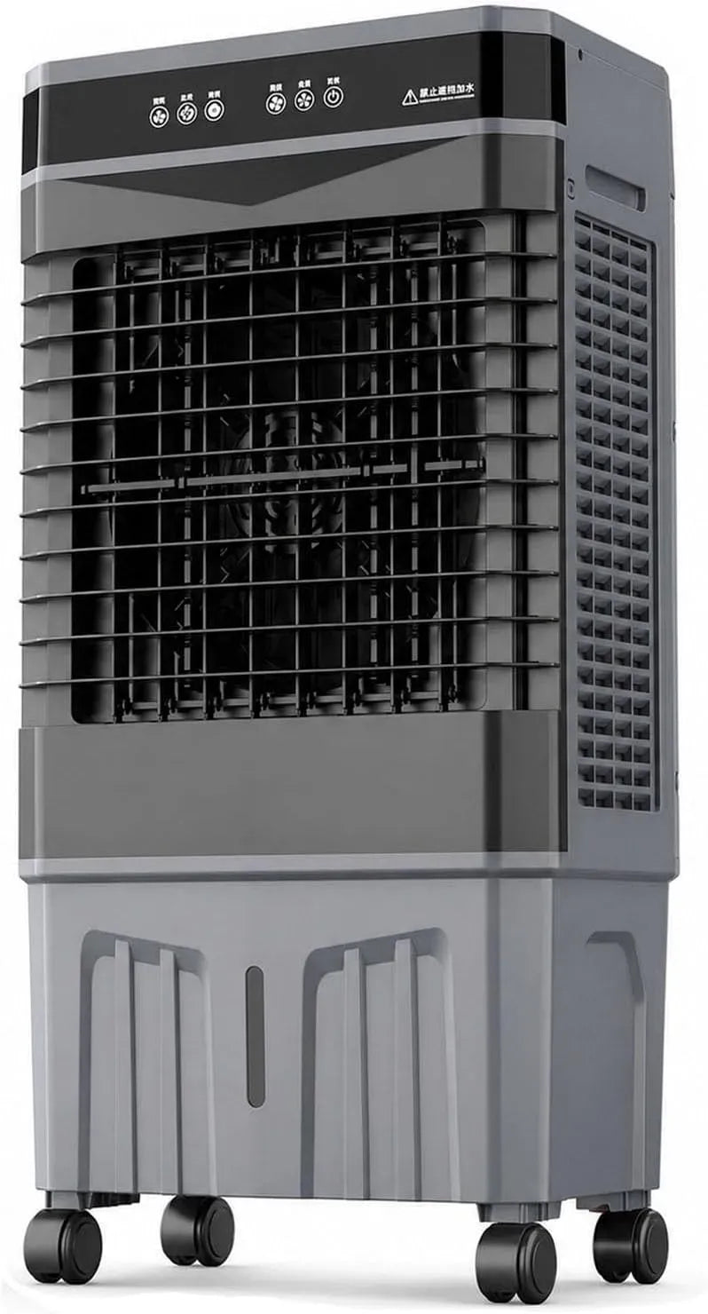 Rafraîchisseur d'air 12H, minuteur, 3 vitesses, grand réservoir, Ventilateur Mobile 3 Vitesses, Minuteur Et TéLéCommande
