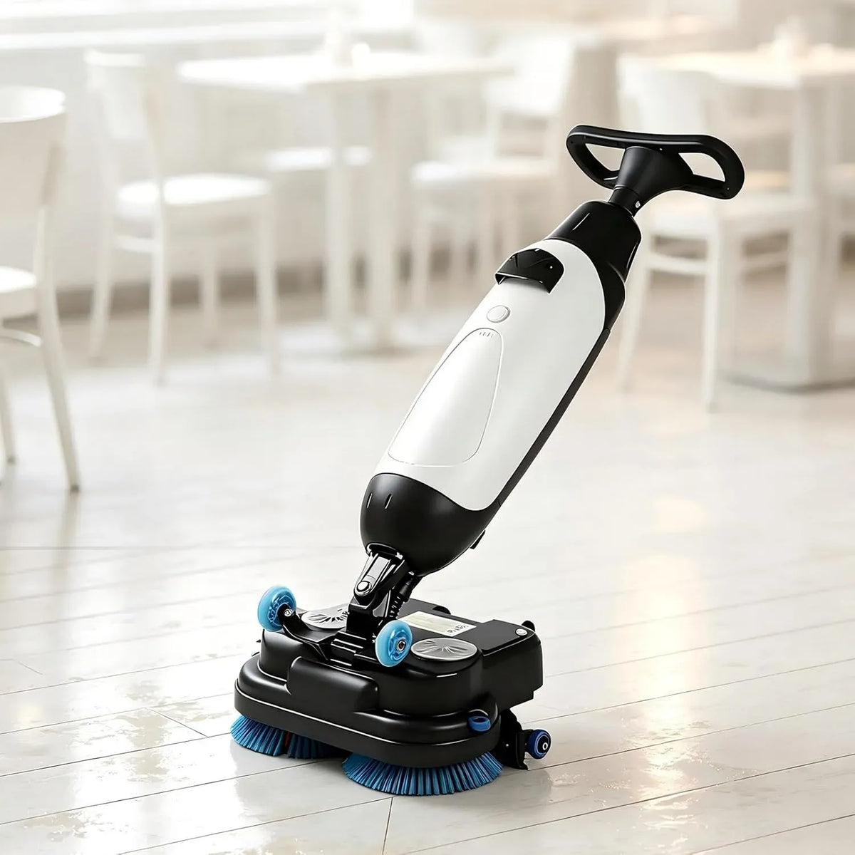 Monobrosse, machine monobrosse de nettoyage, polisseuse électrique, 17 pouces, professionnel, blanc, pour Parquets