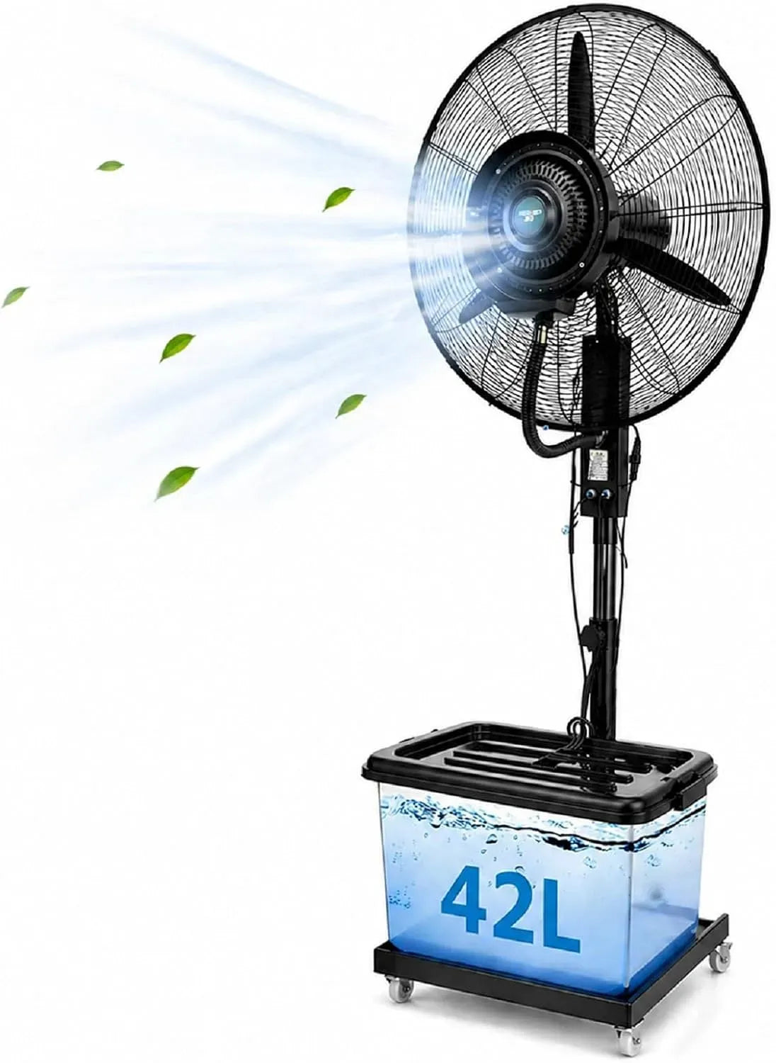 Ventilateur, 42 L, industriel, grand réservoir, commerce, entrepôt et commerce