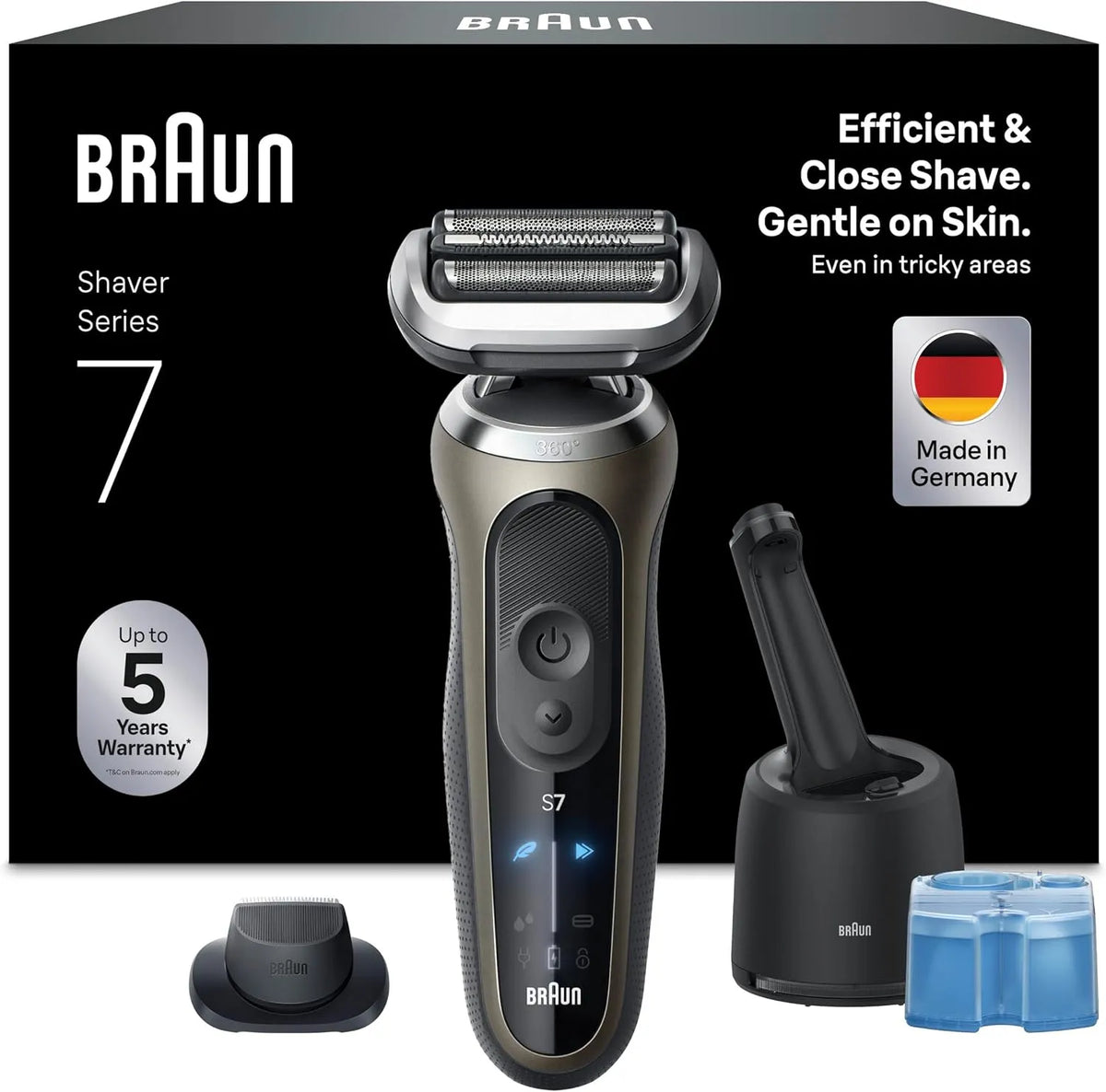 Braun Series 7 72-C7200CC Rasoir, Rasoir Electrique Homme Or