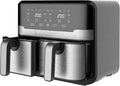 Friteuse à air chaud, 9 L, 2100 W, 11 programmes, tactile, revêtement antiadhésif, noir, MasterPRO Rocket Duo 900