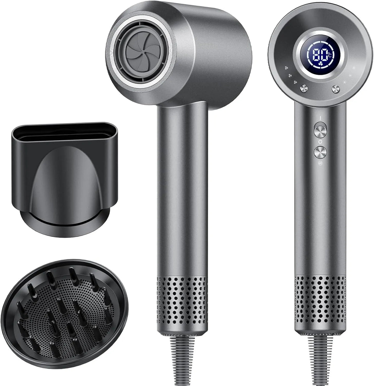 diffuseur, Sèche-cheveux haute vitesse TAOPODO équipé de diffuseur et embout concentrateur