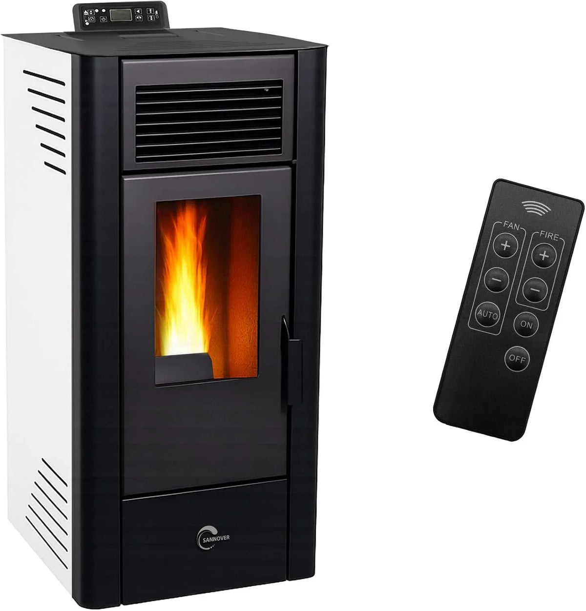Ustensile de cuisson, 11,6 kW, IP65, blanc, ustensile de cuisine, Poêle à granulés étanche Anita 11,6 kW Blanc Sannover