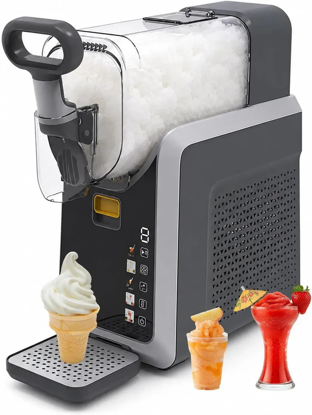 220v50HZ Machine à Granita, machine à glace et sorbet, machine à granité, 5 programmes, professionnel, pour Margaritas