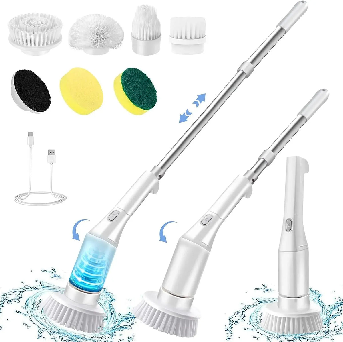 IPX6 Brosse, IP65, 2 vitesses, sans fil, pour salle