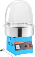 VEVOR Machine à Barbe, appareil à barbe à papa, 1000 W, acier inoxydable, bleu, pour Faire des Bonbons Fêtes Anniversaires Maison