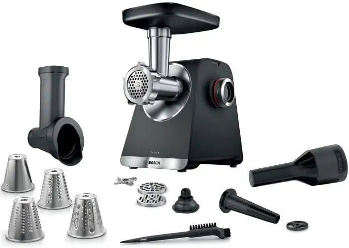 Bosch MFWS640B 3,5 kg/mn, Noir, Hachoir a viande Série 6, 500 W, 3 grilles de hachoir