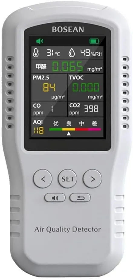 Moniteur, Détecteur de PM2, écran pour ordinateur, testeur de qualité de l'air, Testeur de formaldéhyde TVOC avec affichage AQI pour maison
