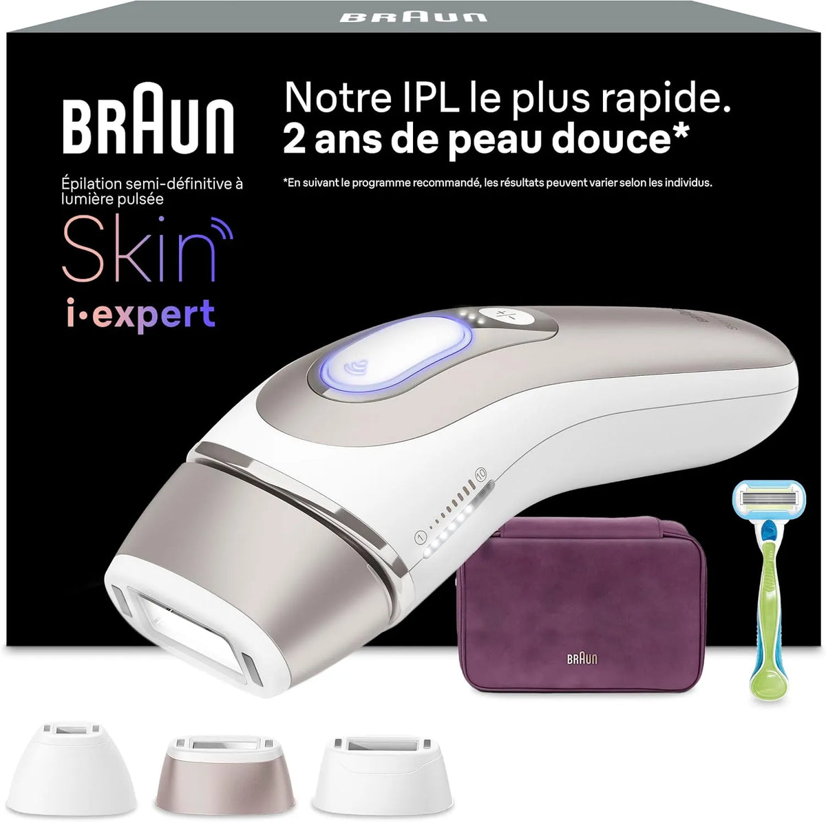 Braun PL7263 appareil d'épilation électrique pour femme, Rasoir, application, blanc