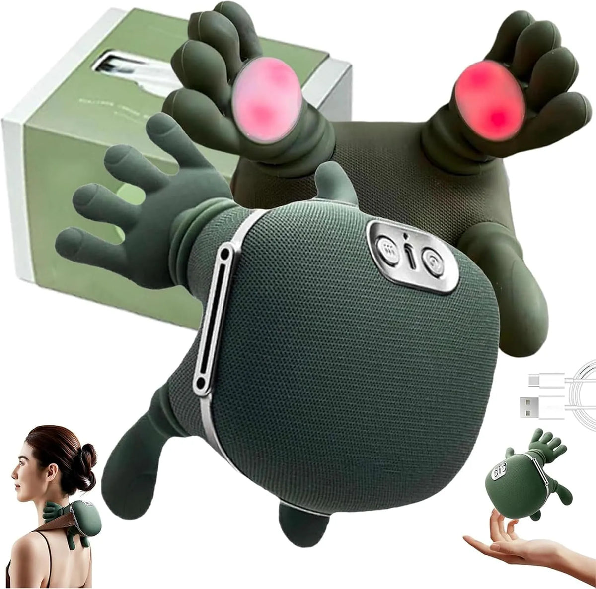 appareil de massage du dos et des lombaires, Masseur, Portable, pour la Nuque et Le Dos Électrique Shiatsu Masseur pour L, YIHANGG