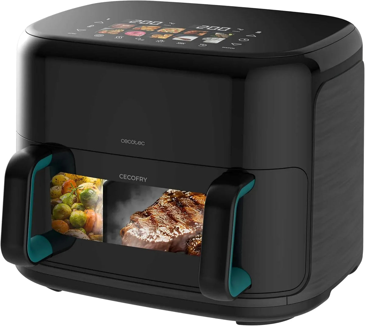 Cecotec Friteuse à air chaud, 11 L, gril, pizza, Préparation Viandes et Pizzas