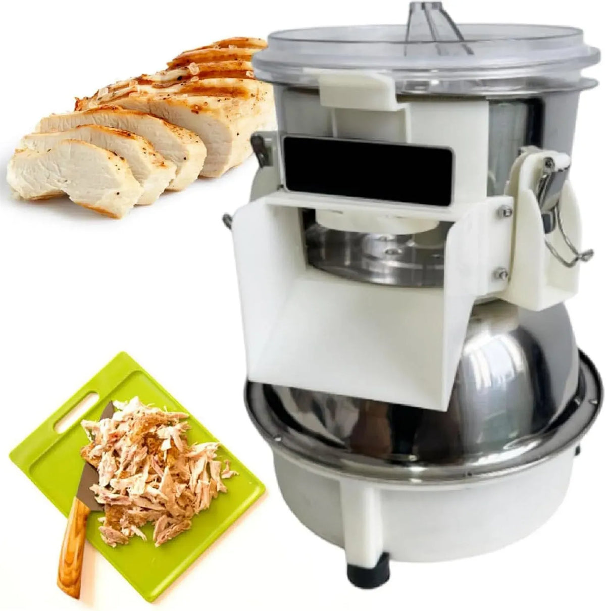 Trancheuse De Poitrine De Poulet Électrique, Les Usines Transformation, pour Restaurants, Broyeur De Viande Cuite De Bureau Professionnel 180 W