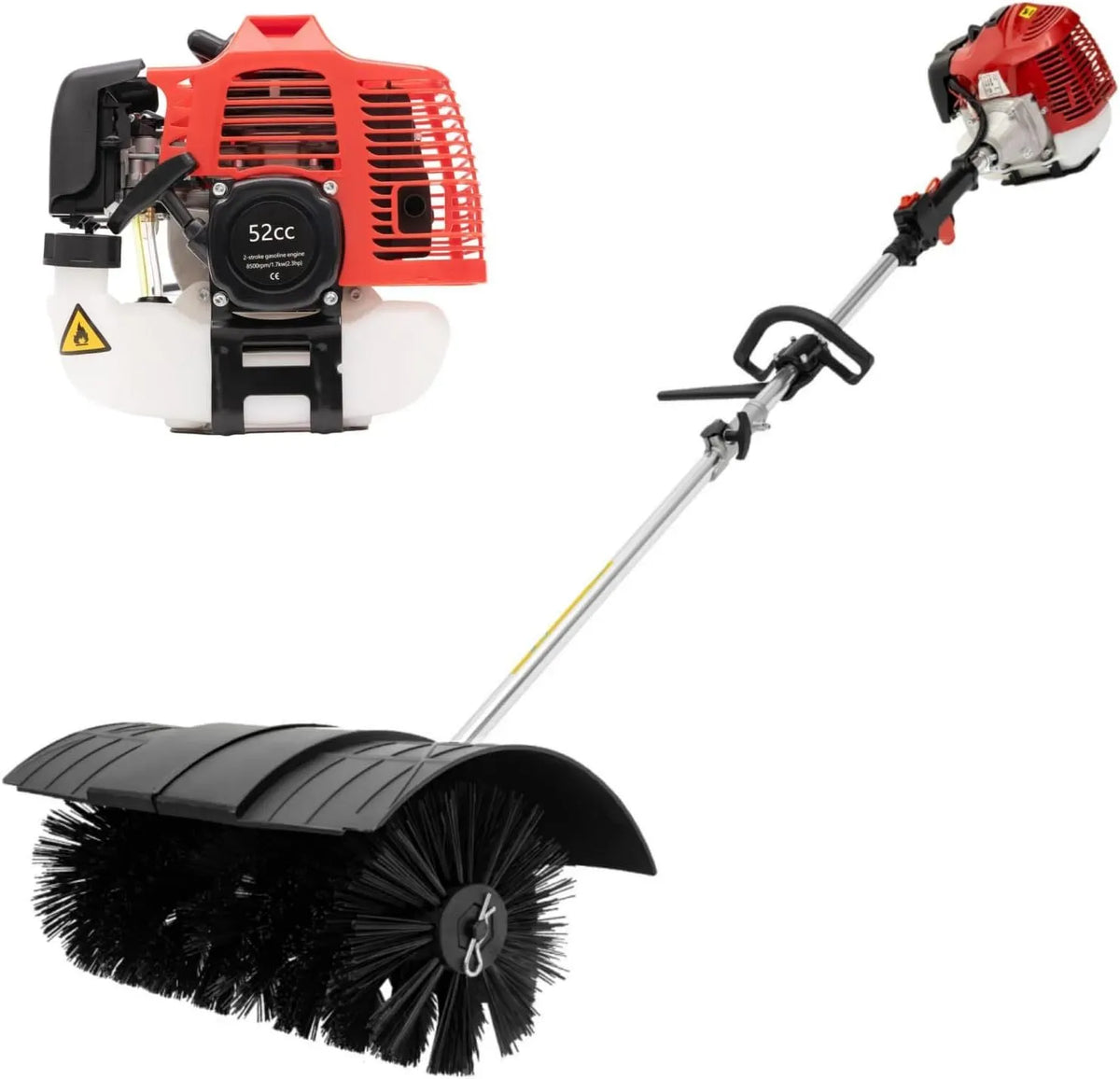 52CC les feuilles, balai à essence, à essence 2, souffleuse à neige pour nettoyer les pelouses, le gazon artificiel, Balayeuse à essence, 2.3 CV