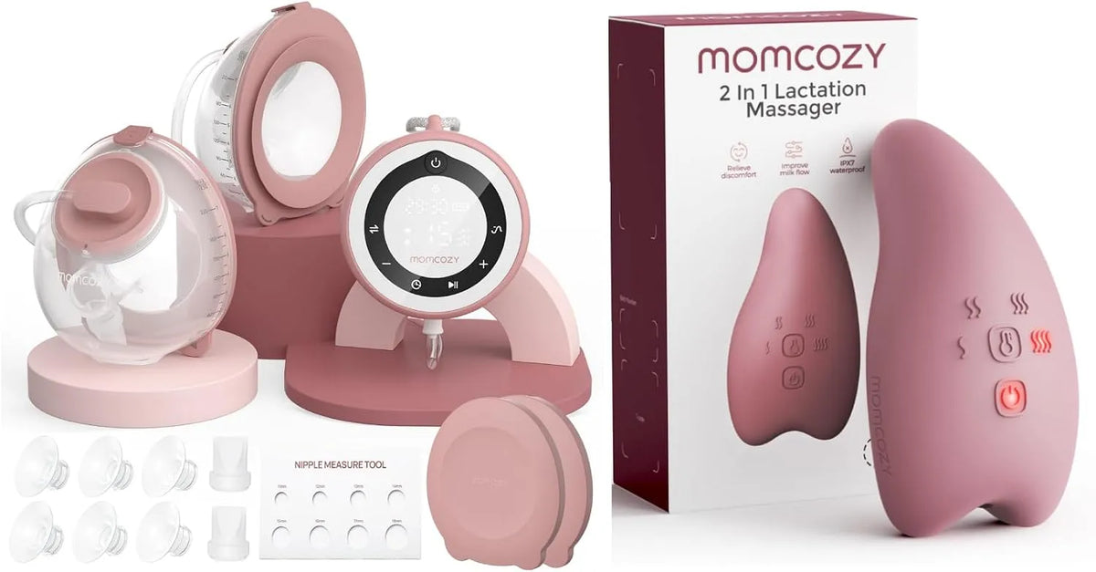 Tire-lait A1Pro, pompe d'allaitement, pompe pour l'allaitement, Momcozy V1 Pro Tire lait Electrique & Momcozy Masseur d'allaitement