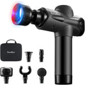TERRAILLON, GUN MASSAGER EXPERT, 20 vitesses 2800-3200 RPM, 5 embouts silicone dont 1 chaud-froid, Pistolet de massage Multizones, Ecran digital