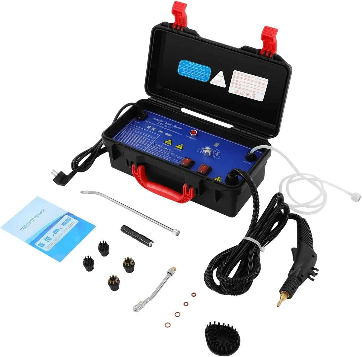 Nettoyeur vapeur W 220, 3000 W, 220 V, portable, 2 zones de température, usage sur sols, cuisine, voiture, vitres et canapé