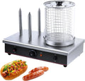 Machine à Hot-Dogs, Cuiseur, Chariot, 700 W, gril, vapeur, professionnel, restaurant, fonction chauffante