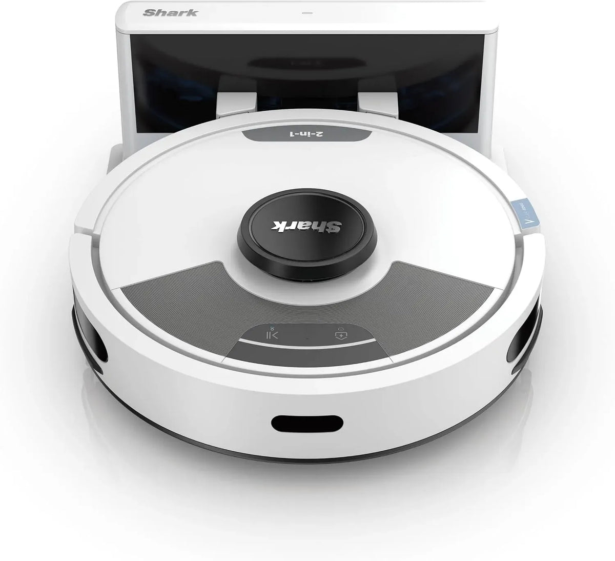 Aspirateur, Shark 2-en-1 RV2620WDEUWH, Wi-Fi, effet 3D, Navigation 3D LiDAR, 2 tampons et 2 brosses, Wi-FI/App