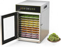 800W18Trays Et Minuterie, Viande Séchée, pour Déshydrateur Alimentaire Professionnel pour Aliments, 30 °c à 90 °c, 0 à 24 H, Fruits, Herbes Et Légumes