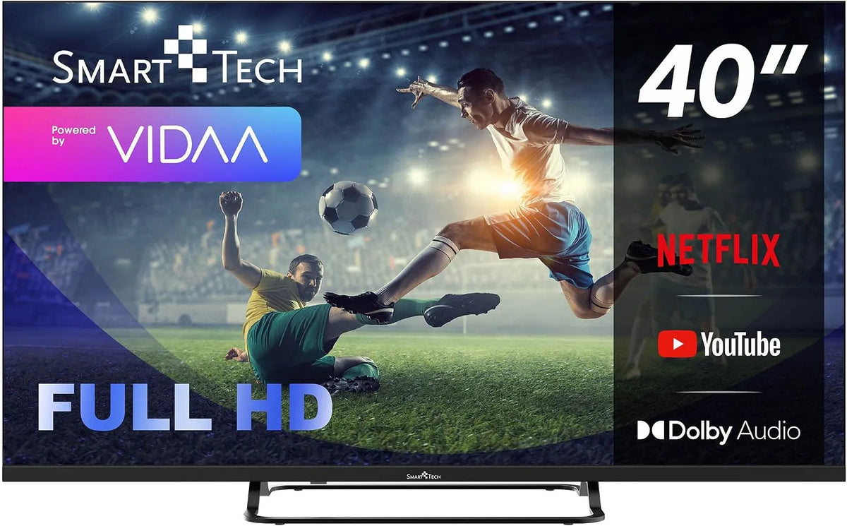 Smart TV 40FV02V 3xHDMI, 101 cm, 3 HDMI, 2 USB, téléviseur, Full HD, 2xUSB, 40FV02V Smart TV VIDAA - Molotov, Smart Tech TV LED FHD 40', Plex 3xHDMI