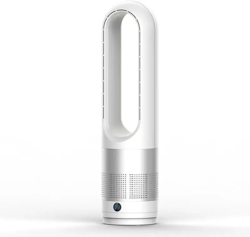 Ventilateur, 56 cm, tactile, minuteur, oscillation, décoration de salon, silencieux, Oscillation 80°, 8 Vitesses