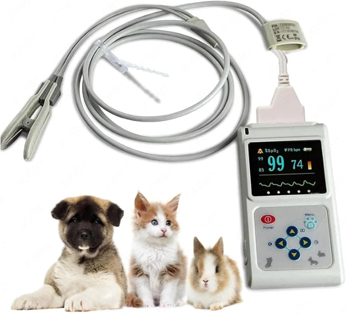 Moniteur, portable, USB, oxymètre de pouls portable, sonde et câble USB