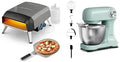 Moulinex JM412010 QA1413F0 Four électrique à pizza, extérieur, Pierre rotative à 360° pour cuisson uniforme, Lot Tefal Pizza Pronto Gaz
